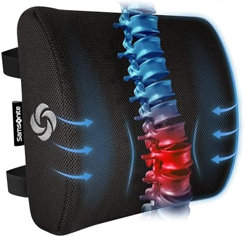 Poduszka lędźwiowa Samsonite z pianki memory