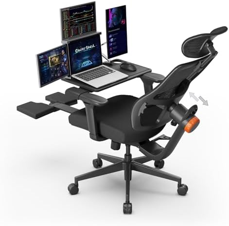Newtral mesh high-back z podnóżkiem