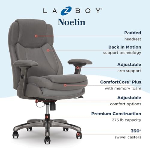 LaZyBoy Noelin: miękki fotel taskowy w tkaninie