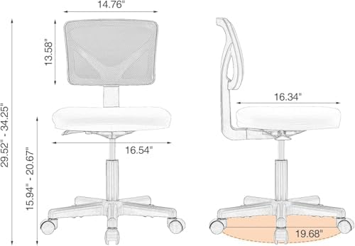 Minimalistyczne krzesło bez podłokietników Sweetcrispy