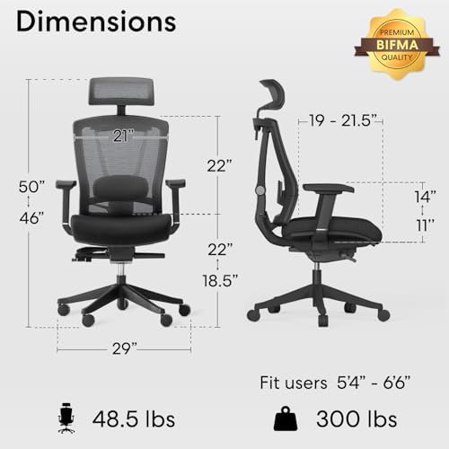 Autonomous ErgoChair Pro: pełna regulacja pleców